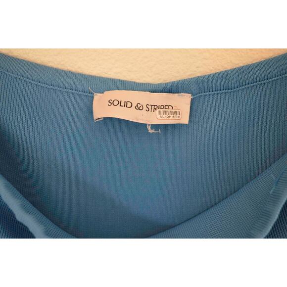 SOLID & STRIPED Strapless Soglio Dress French Blue Small - Picture 6 of 10